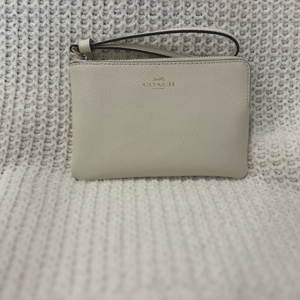 Coach Corner Zip Wristlet